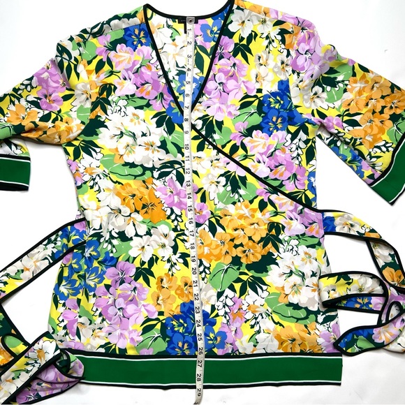 ANN TAYLOR Blooming Garden Floral Kimono Top - Picture 9 of 9